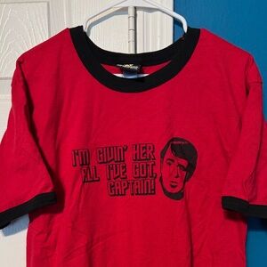 Star Trek The Experience Las Vegas Hilton Ring Tee Scotty Red Vintage T-Shirt M
